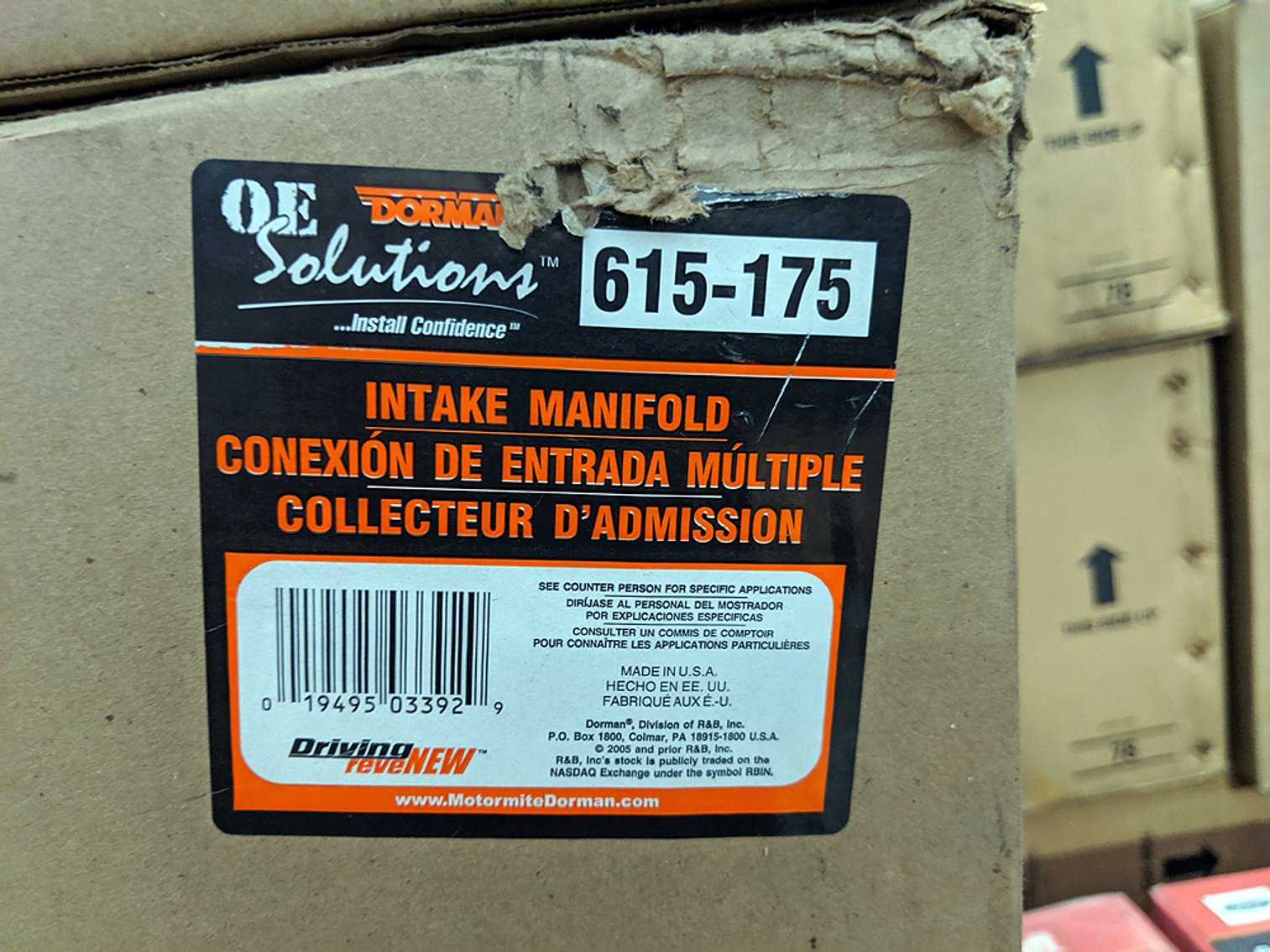 Image for A Large Warehouse Inventory of Auto Parts