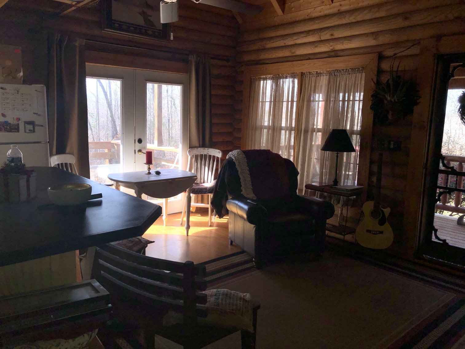 Image for Warm Springs, GA: 3BR/1BA Restored Farmhouse and 2BR/1.5BA Custom Log Cabin on 68.4± Acres at 1101 & 1103 Hudson Rd, Warm Springs, GA 30084  (Meriwether County)