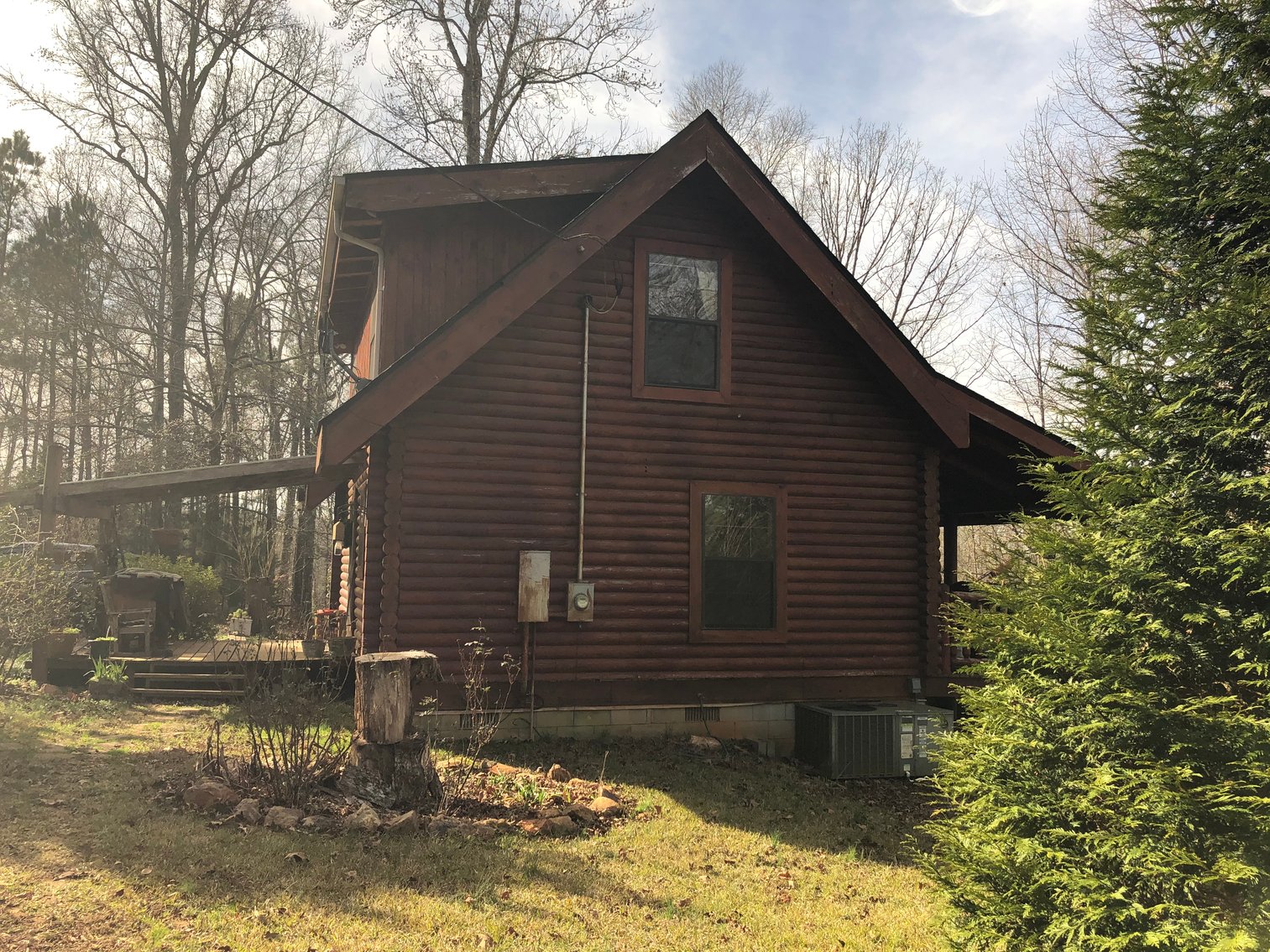Image for Warm Springs, GA: 3BR/1BA Restored Farmhouse and 2BR/1.5BA Custom Log Cabin on 68.4± Acres at 1101 & 1103 Hudson Rd, Warm Springs, GA 30084  (Meriwether County)