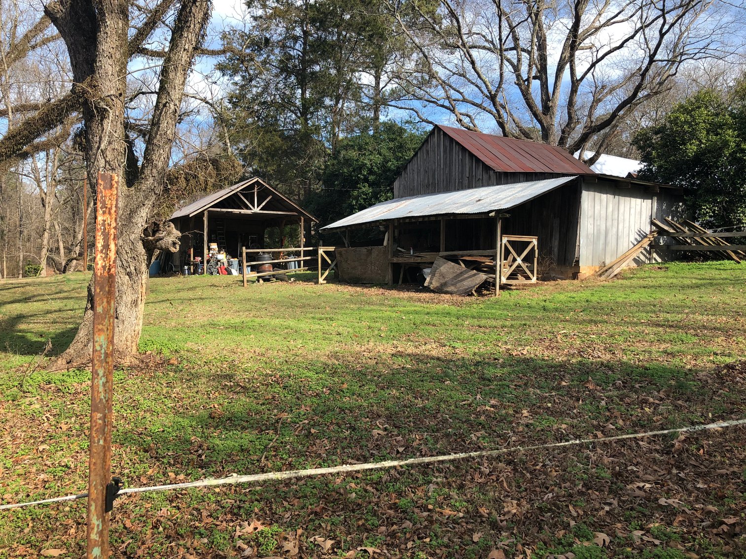 Image for Warm Springs, GA: 3BR/1BA Restored Farmhouse and 2BR/1.5BA Custom Log Cabin on 68.4± Acres at 1101 & 1103 Hudson Rd, Warm Springs, GA 30084  (Meriwether County)