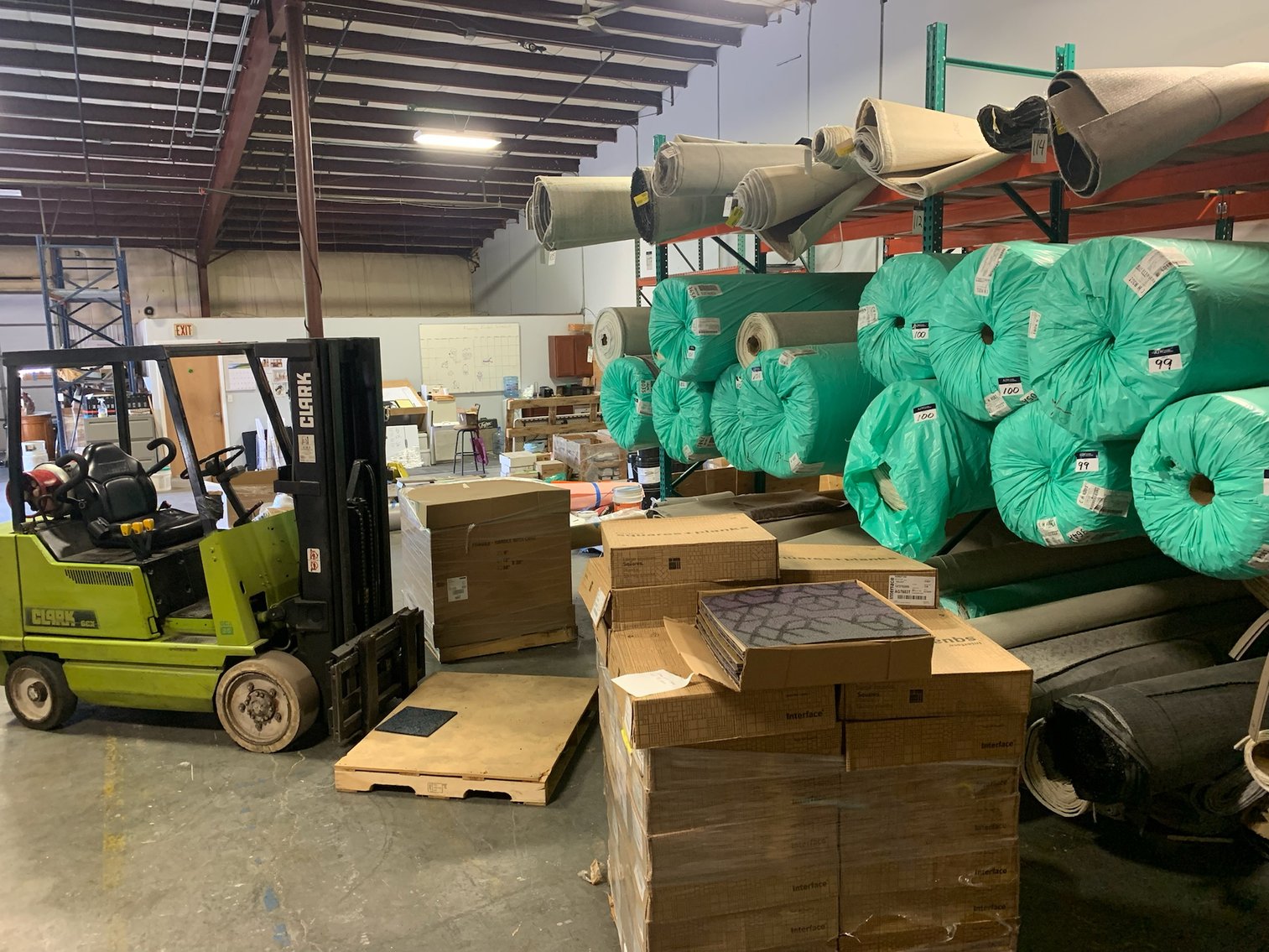 Image for Commercial Flooring Installer's Warehouse Inventory