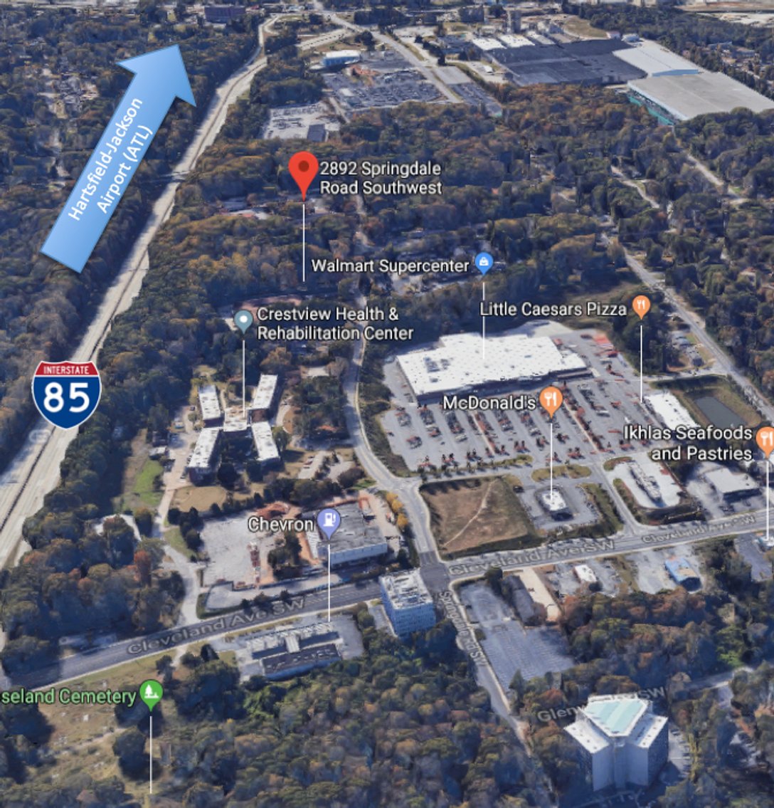 Image for Atlanta, GA: 2.1± Acre Commercial Tract at 2892 Springdale Rd SW, Atlanta, GA 30315 (Fulton County)
