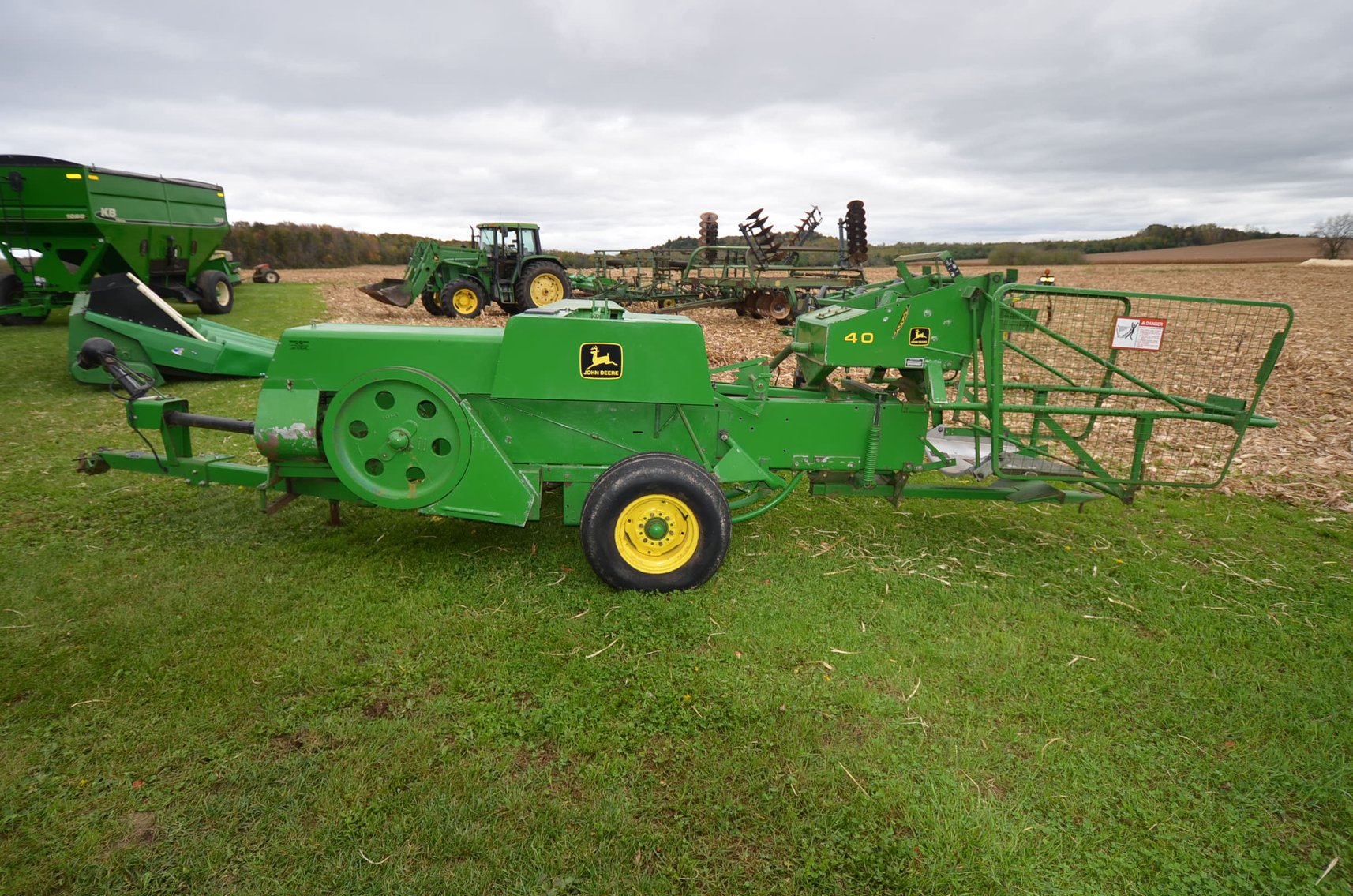 Image for JD 9400 COMBINE, JD 4250 TRACTOR, AND JD FARM EQUIPMENT