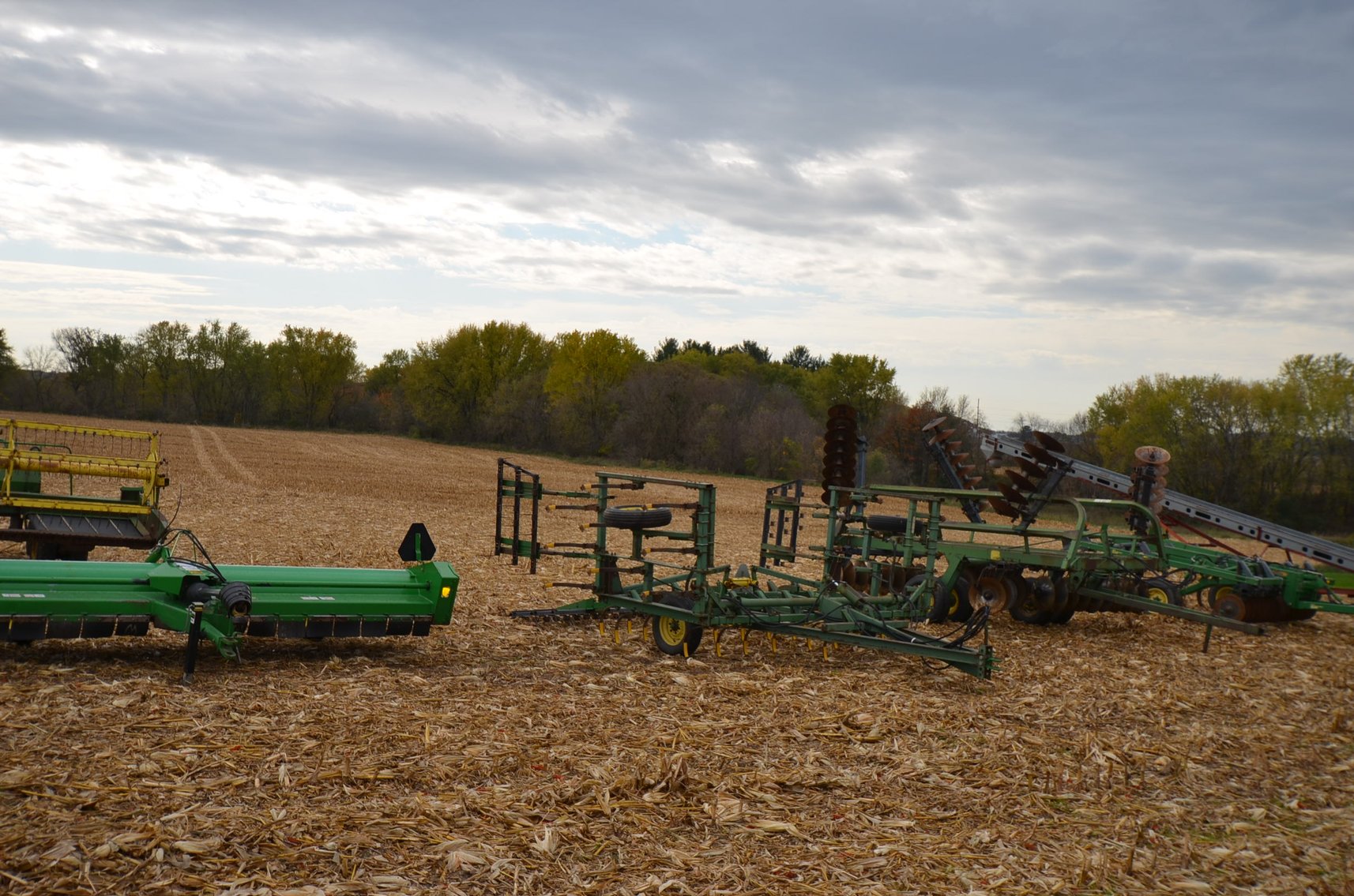 Image for JD 9400 COMBINE, JD 4250 TRACTOR, AND JD FARM EQUIPMENT