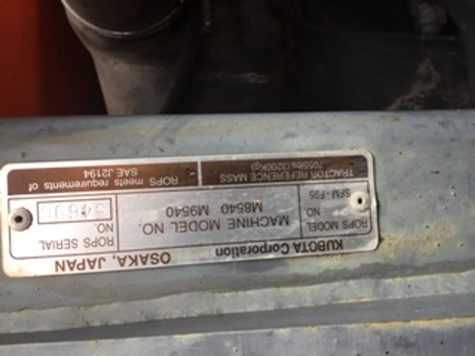 Image for Arcadia, FL: 2009 KUBOTA M8540F Tractor