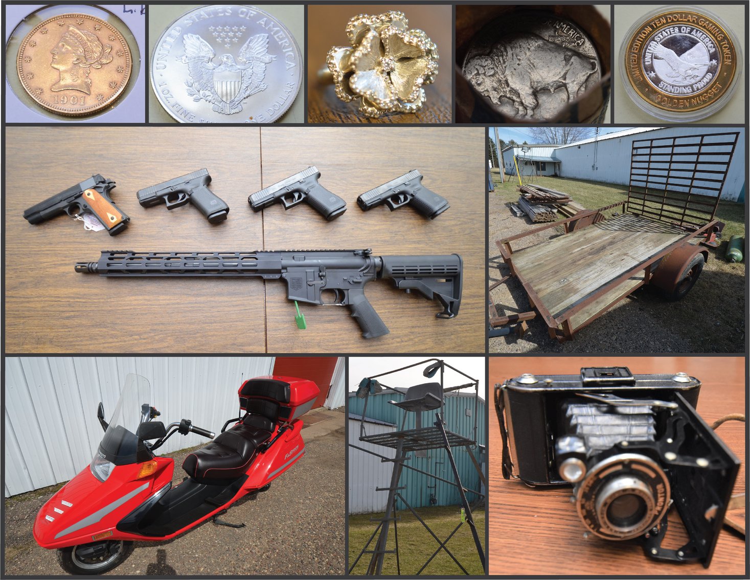 Image for COINS, GUNS, HUNTING ITEMS, JEWELRY, AND COLLECTIBLES