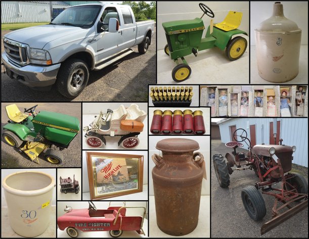 FORD TRUCKS, ATTACHMENTS, REDWING CROCKS, GUNS, COINS, & COLLECTIBLES - Mondovi, WI