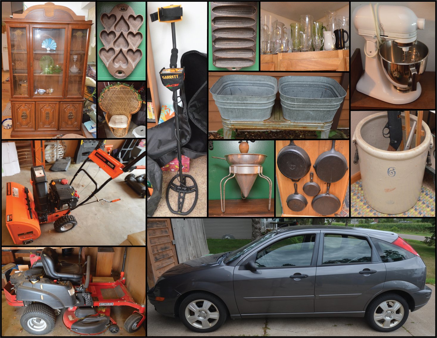 Image for 2007 FORD FOCUS, Z TURN MOWER, LAWN&GARDEN, FURNITURE, HOUSEHOLD, AND MORE - Mondovi, WI