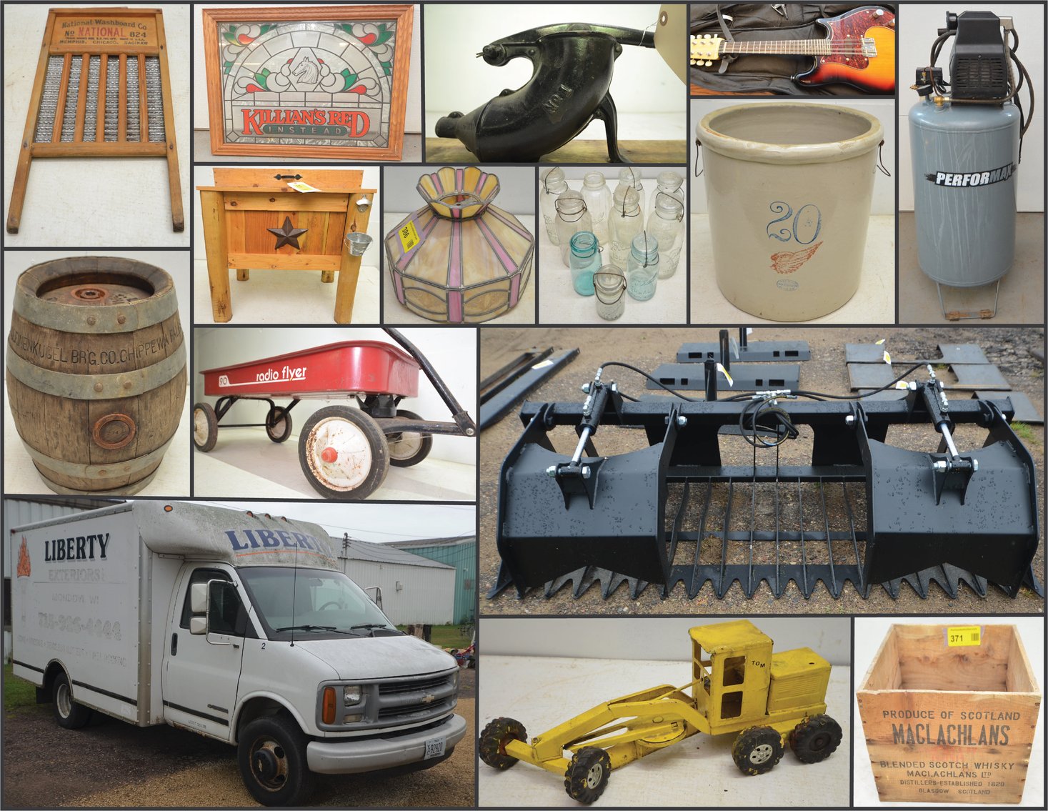 Image for WORK TRUCK, SKID STEER ATTACHMENTS, COINS, METAL TOYS, COLLECTIBLES, TOOLS & MORE - Mondovi, WI
