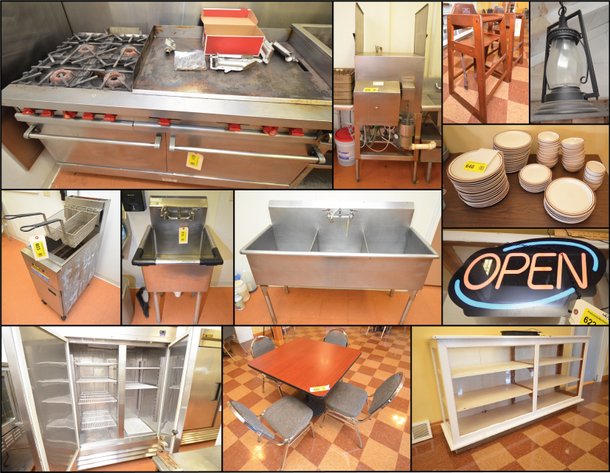 RESTAURANT KITCHEN EQUIPMENT AND DINING ROOM INVENTORY - Northfield, WI