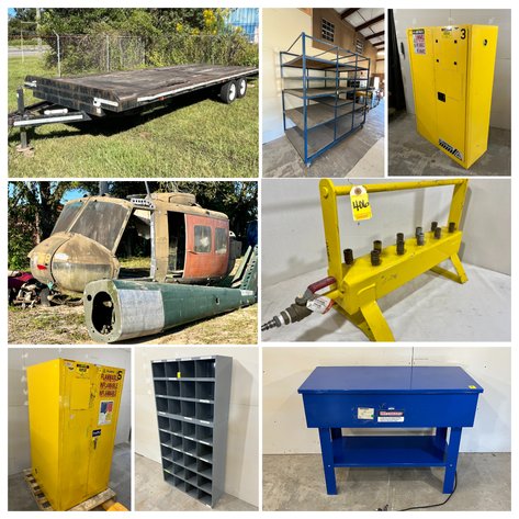 Image for Surplus Auction - Tools, Diagnostic Equipment, Trailer, Helicopter Fuselage & Tail