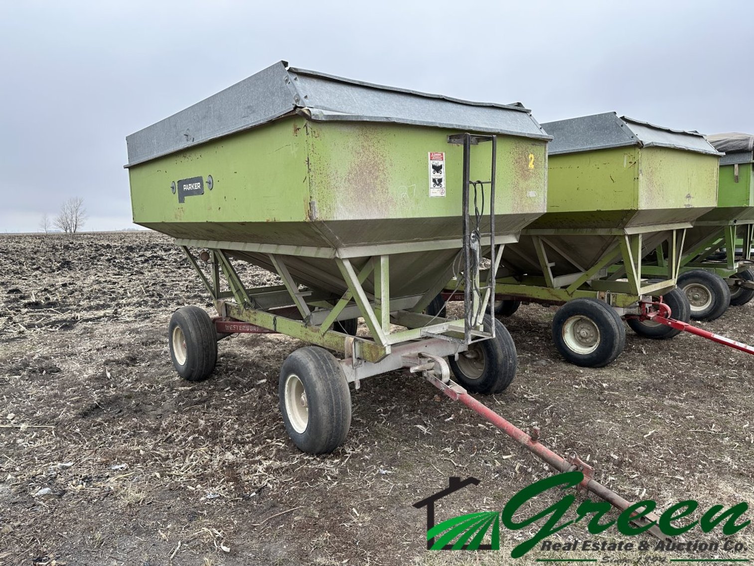Image for 60x90 building & clean line of farm equipment auction