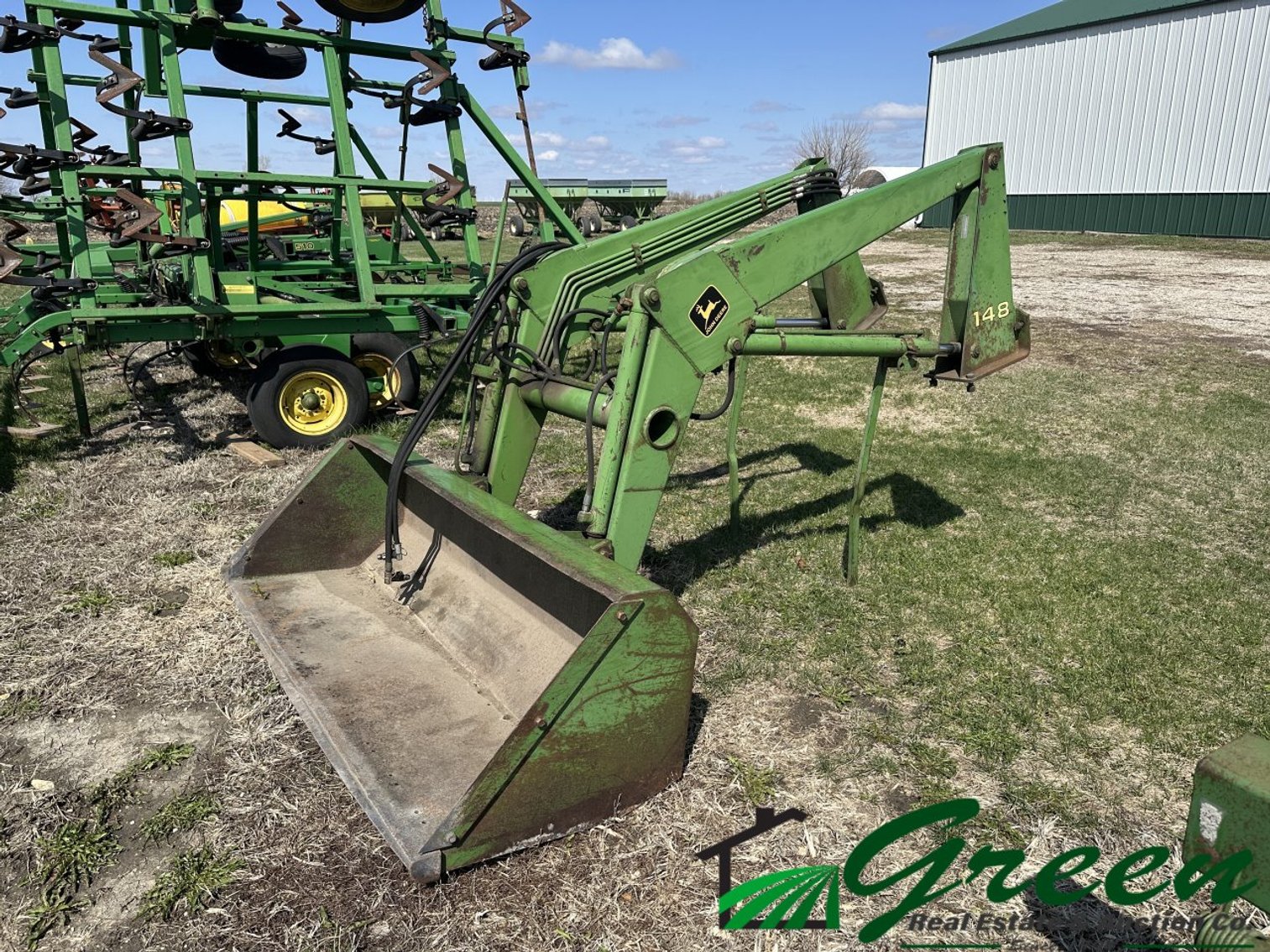 Image for 60x90 building & clean line of farm equipment auction