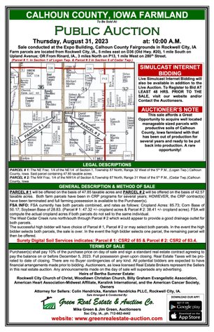 Image for Calhoun County Land Auction!