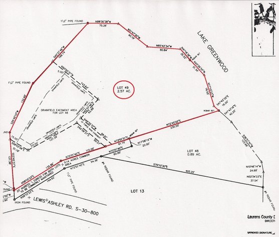 Image for 2.57± Acre Bank Owned Lake Greenwood Lot in Waterloo, SC (Laurens County)