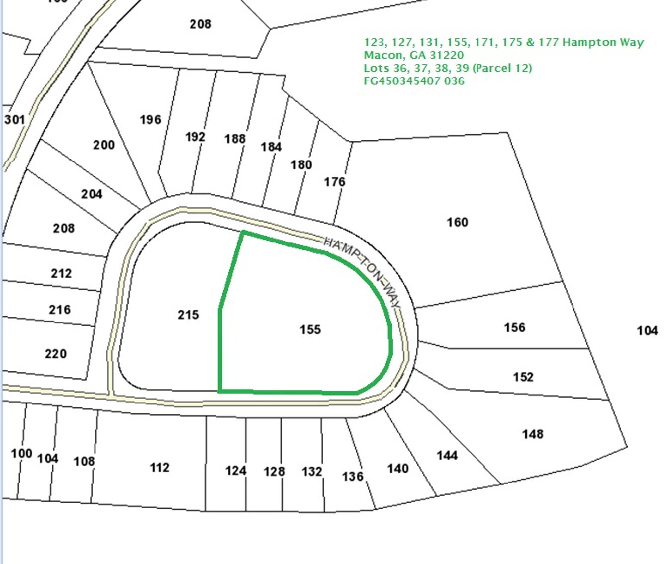 Image for 155 Hampton Way in Hampton Glen at Barrington Hall Subdivision (Bibb Co.)