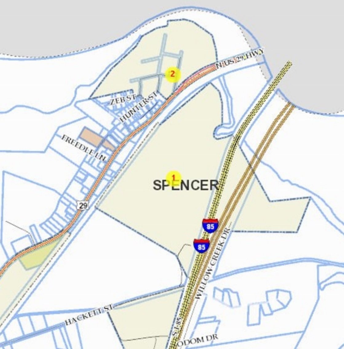 Image for Online Only Auction of 176± Acre Tract Mortgage Note in Spencer, NC (Rowan County)