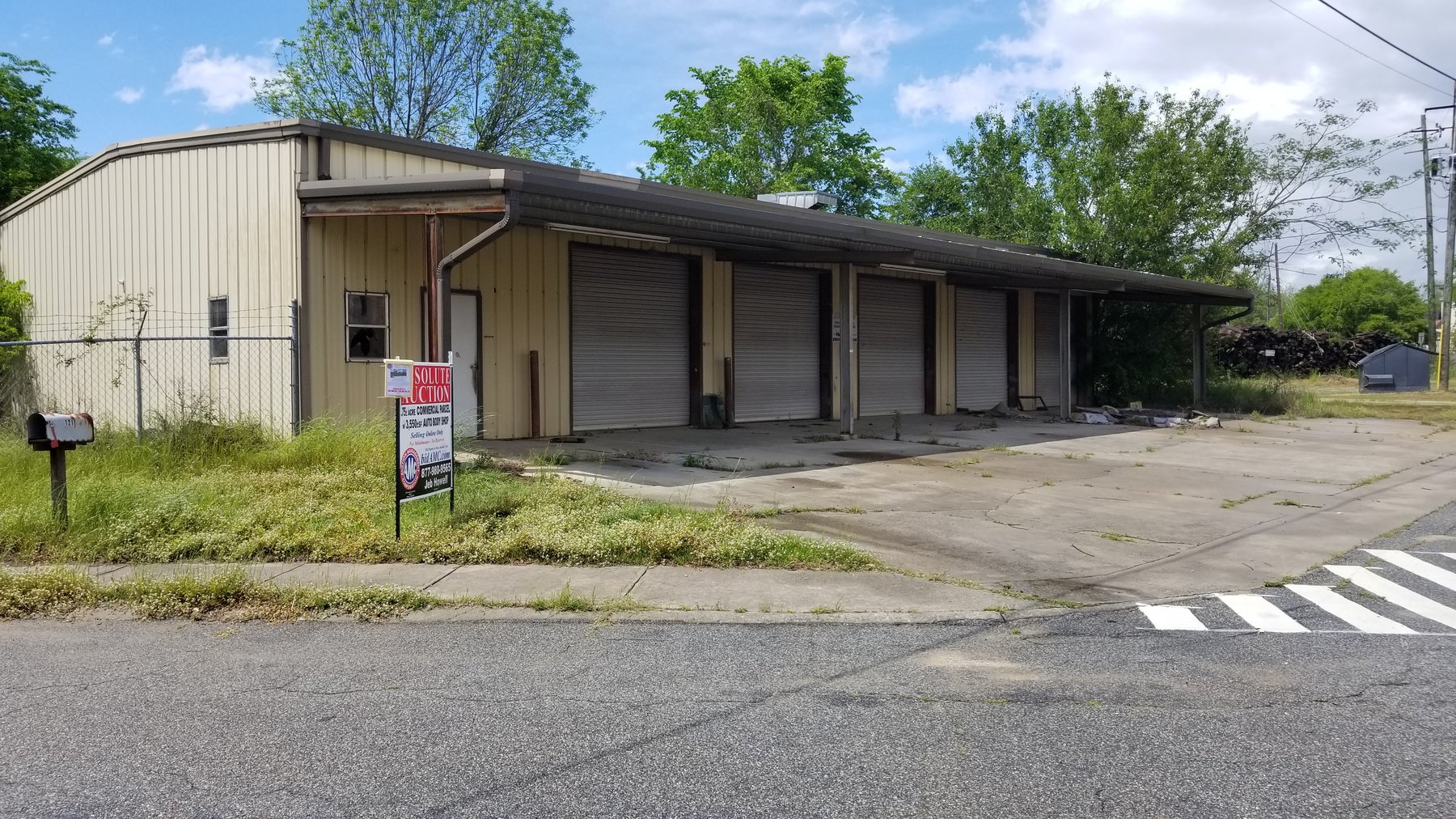 Image for #107: Former Body Shop on .75± Acre Lot at 121 Drayton Alley, Montezuma GA 31063 (Macon County)