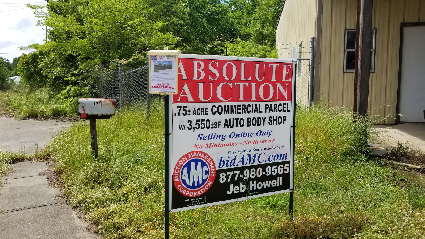 Image for #107: Former Body Shop on .75± Acre Lot at 121 Drayton Alley, Montezuma GA 31063 (Macon County)