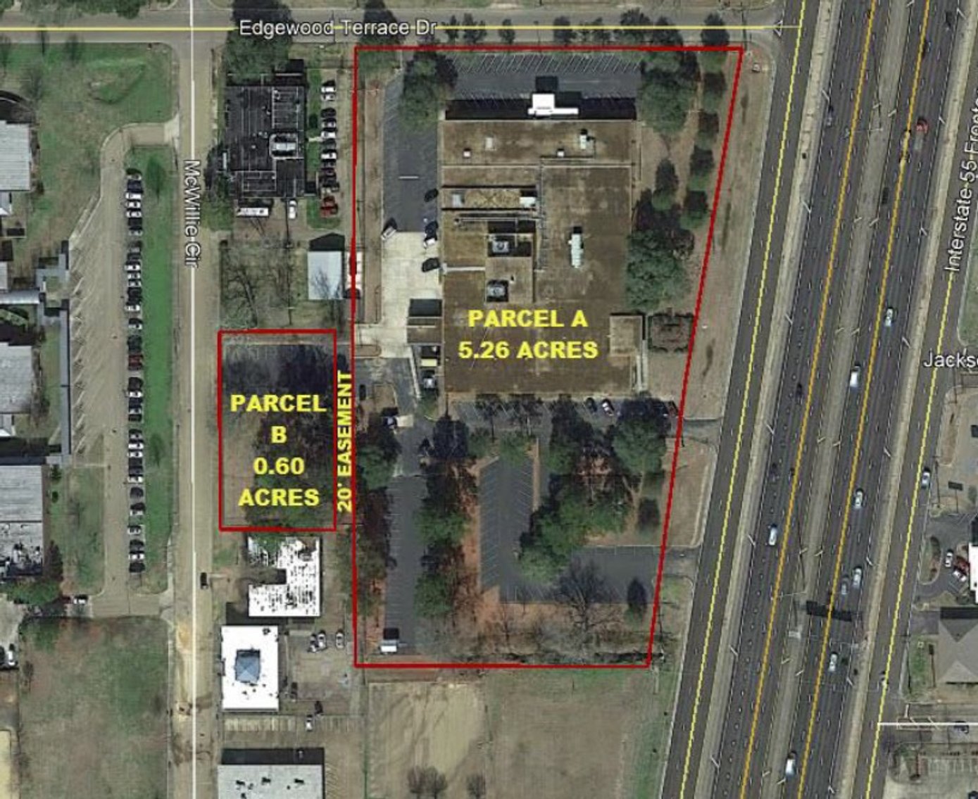 Image for Jackson MS: 56,900±SF Former Bank Operations Center on 5.72± Acres at 4855 I-55 N, Jackson MS 39206 (Hinds County)