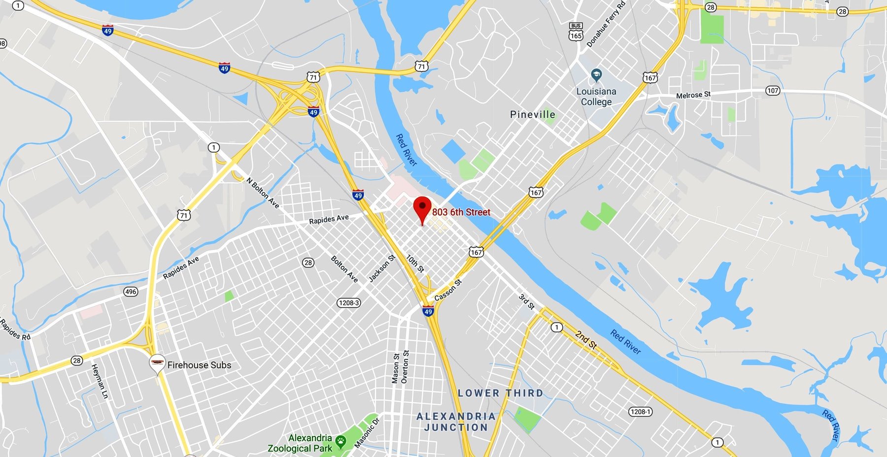 Image for **REMOVED FROM AUCTION**     Alexandria, LA: 1,383±SF Footprint Former Bank Branch on .44± Acre at 803 Sixth Street, Alexandria, LA 71301 (Rapides Parish)