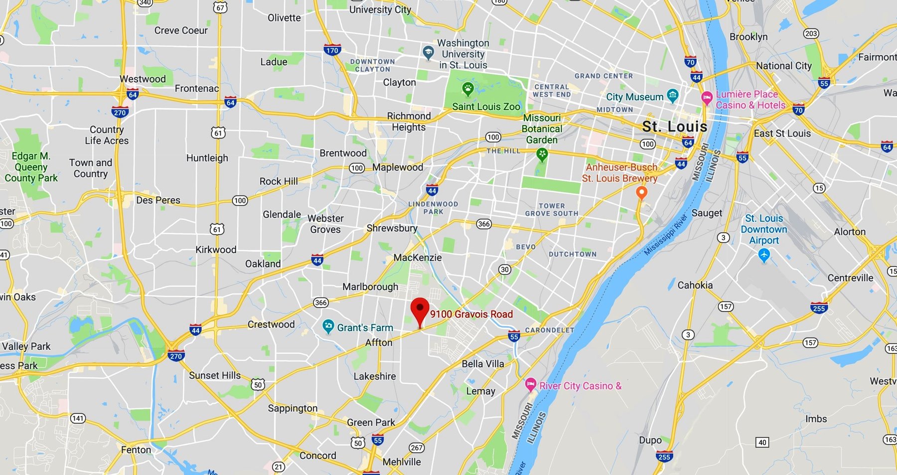 Image for Affton, MO: 8,300±SF Footprint Former Bank Branch on .84± Acre at 9100 Gravois Road, Affton, MO 63123 (St. Louis County)