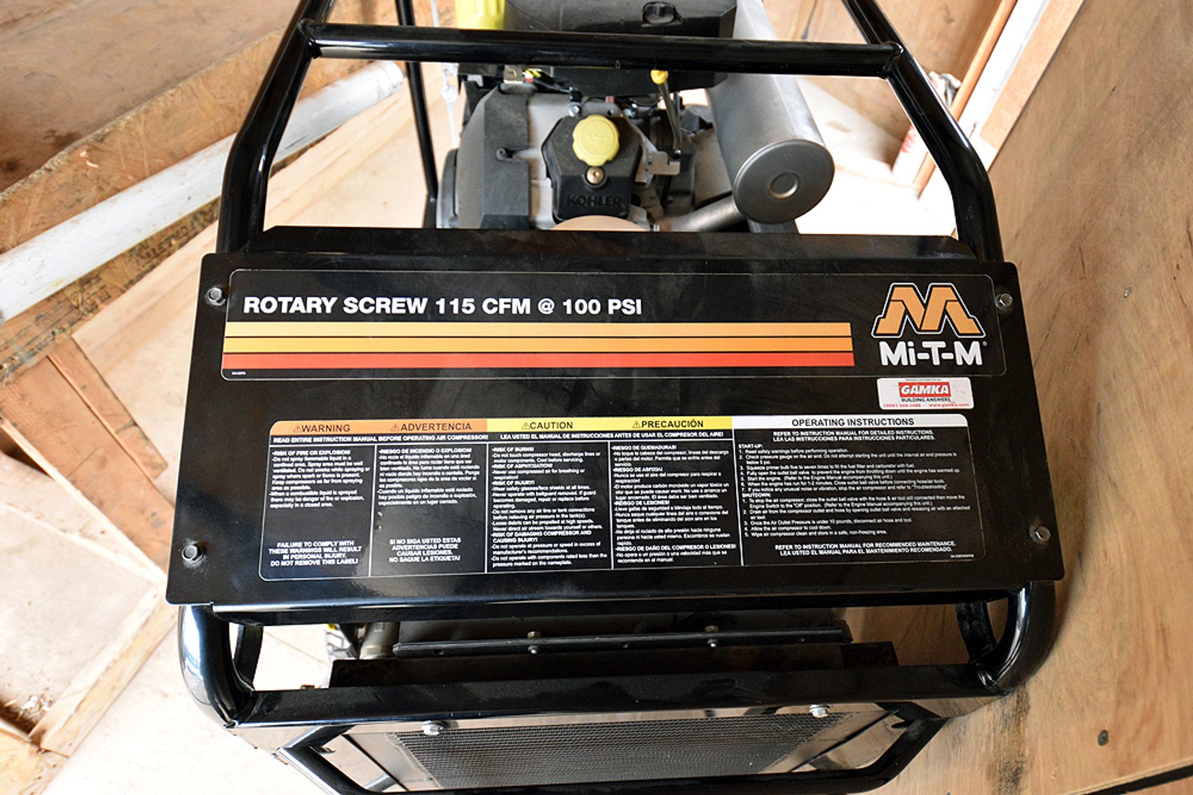 Image for Mi-T-M model AR1-PK37-M rotary screw single stage air compressor