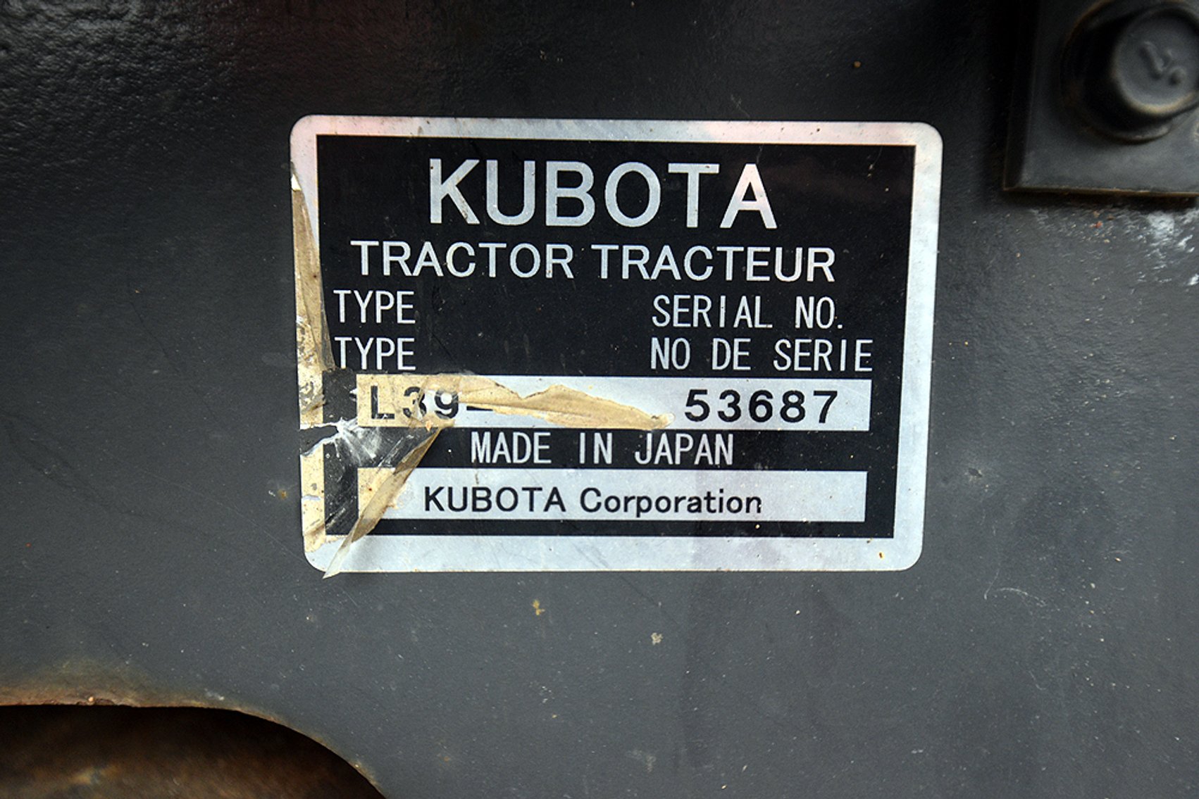 Image for Kubota L39 Backhoe Loader