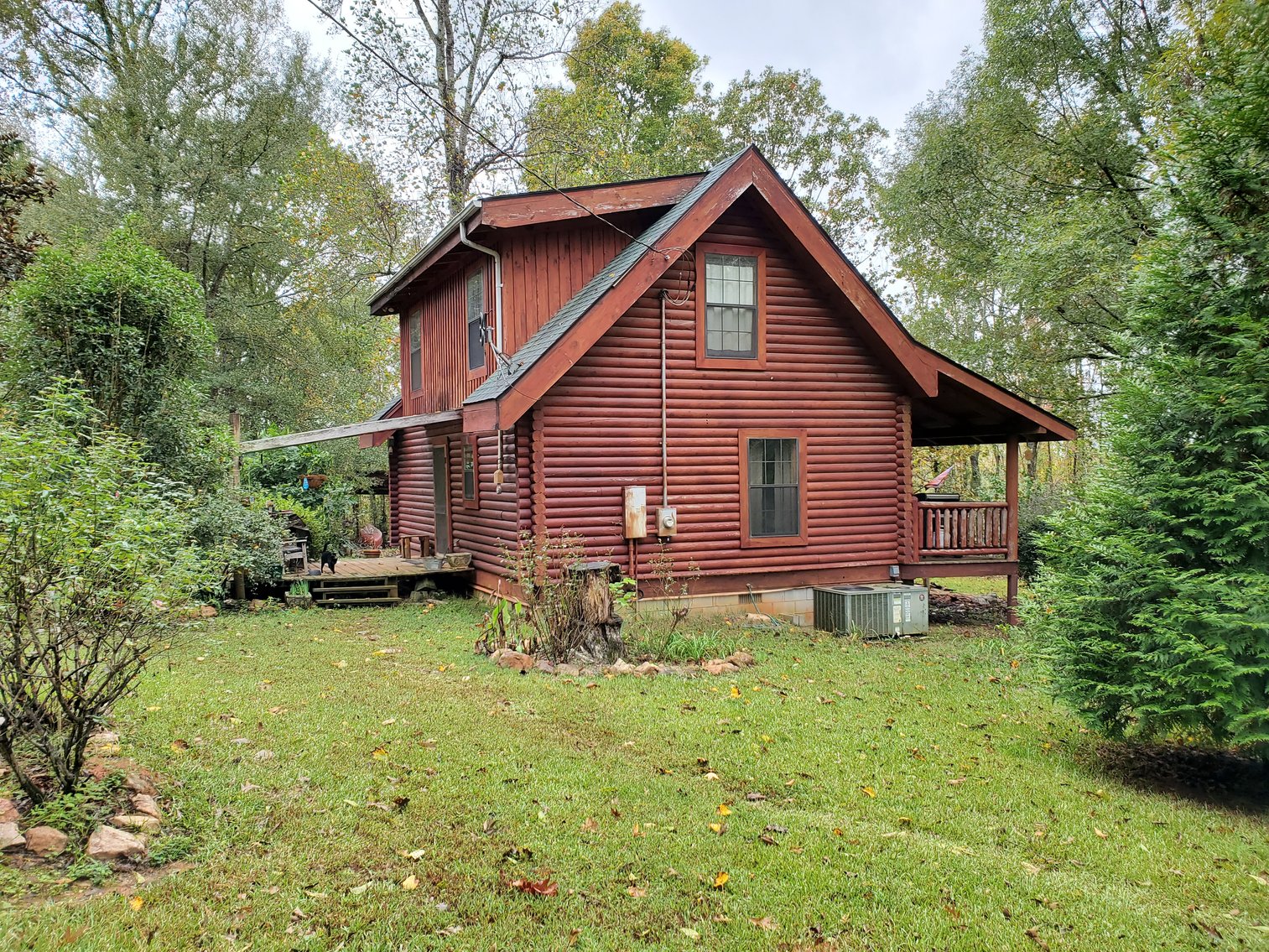 Image for Warm Springs, GA: 3BR/1BA Restored Farmhouse and 2BR/1.5BA Custom Log Cabin on 68.4± Acres at 1101 & 1103 Hudson Rd, Warm Springs, GA 30084  (Meriwether County)