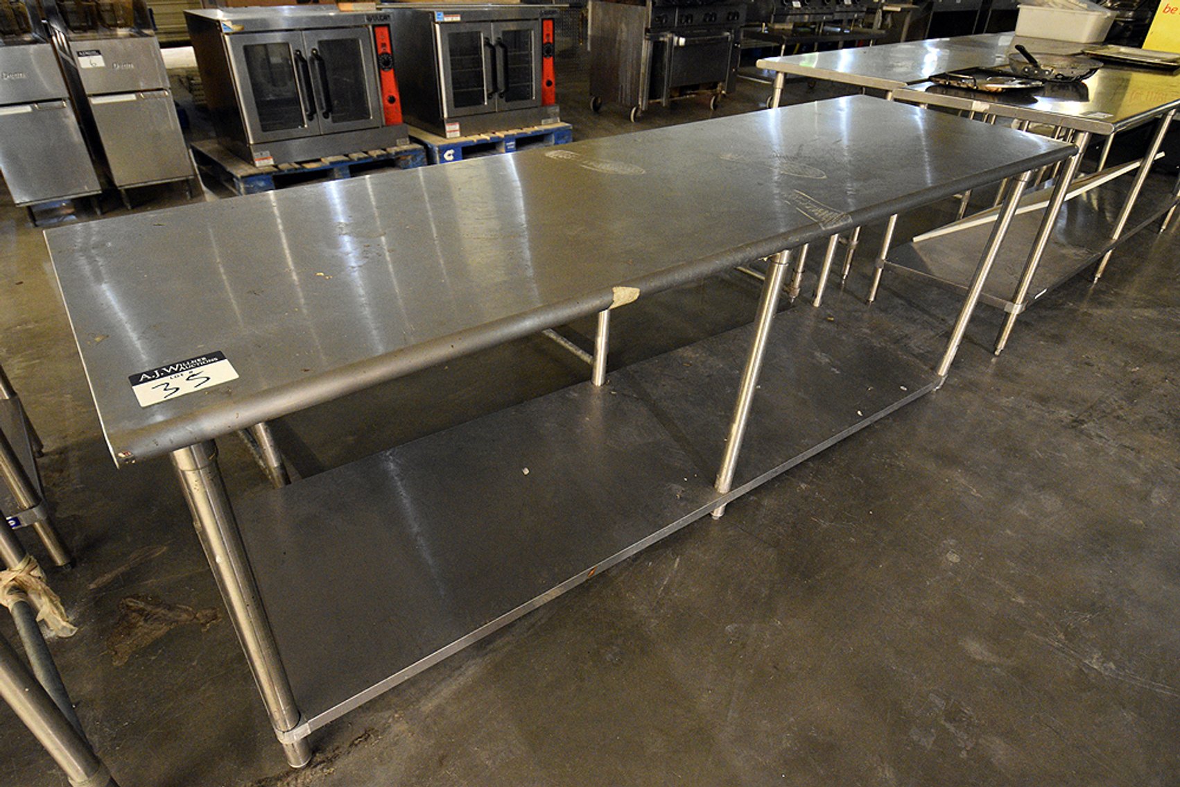 Image for Stainless Steel Prep Tables of All Sizes