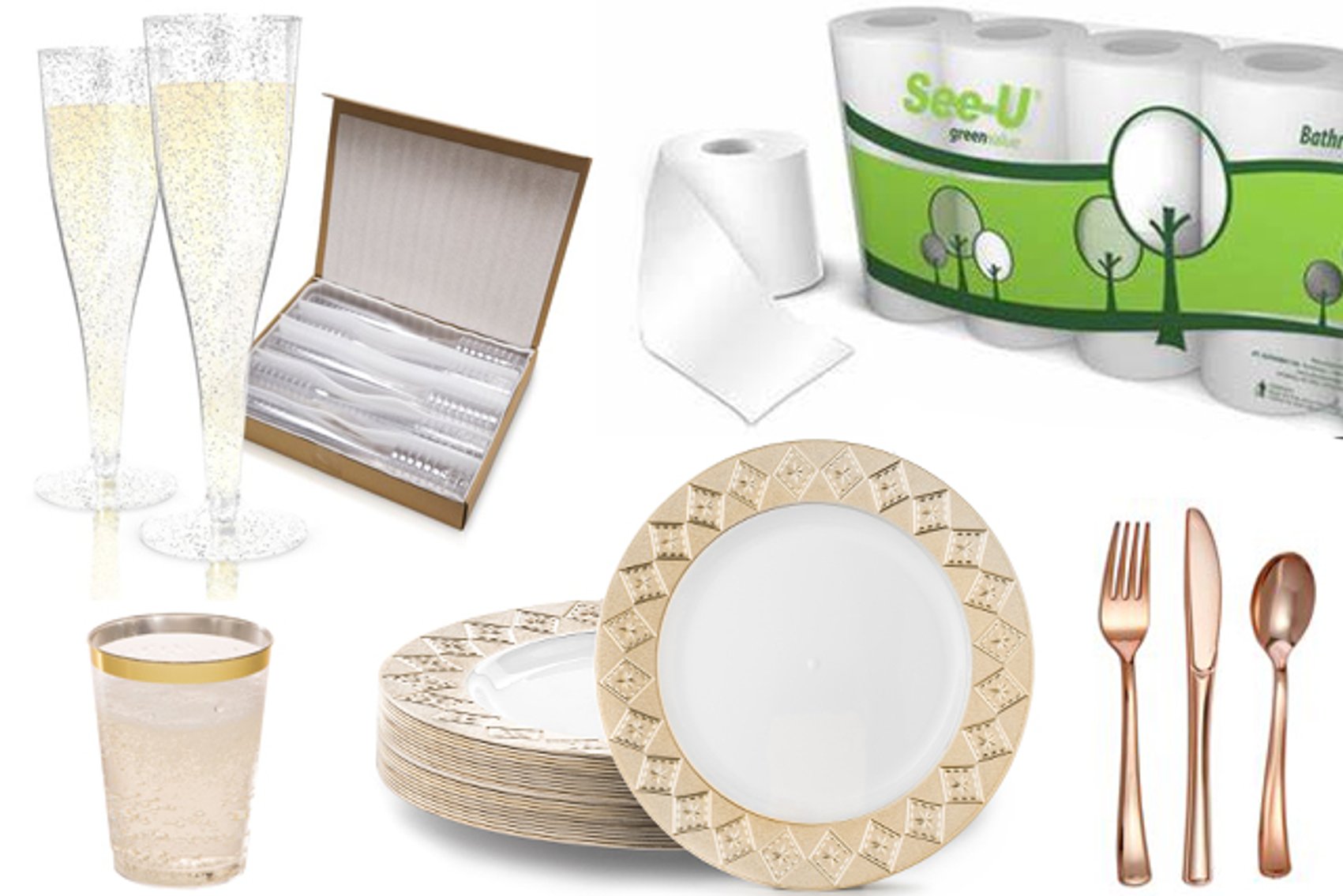 Image for Caterer Quality Disposable Tableware, Bath Tissue & Much More
