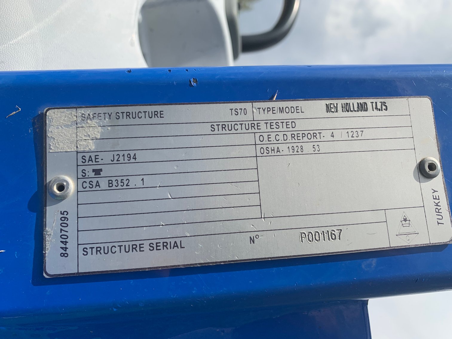 Image for 2014 NEW HOLLAND T4.75 TRACTOR