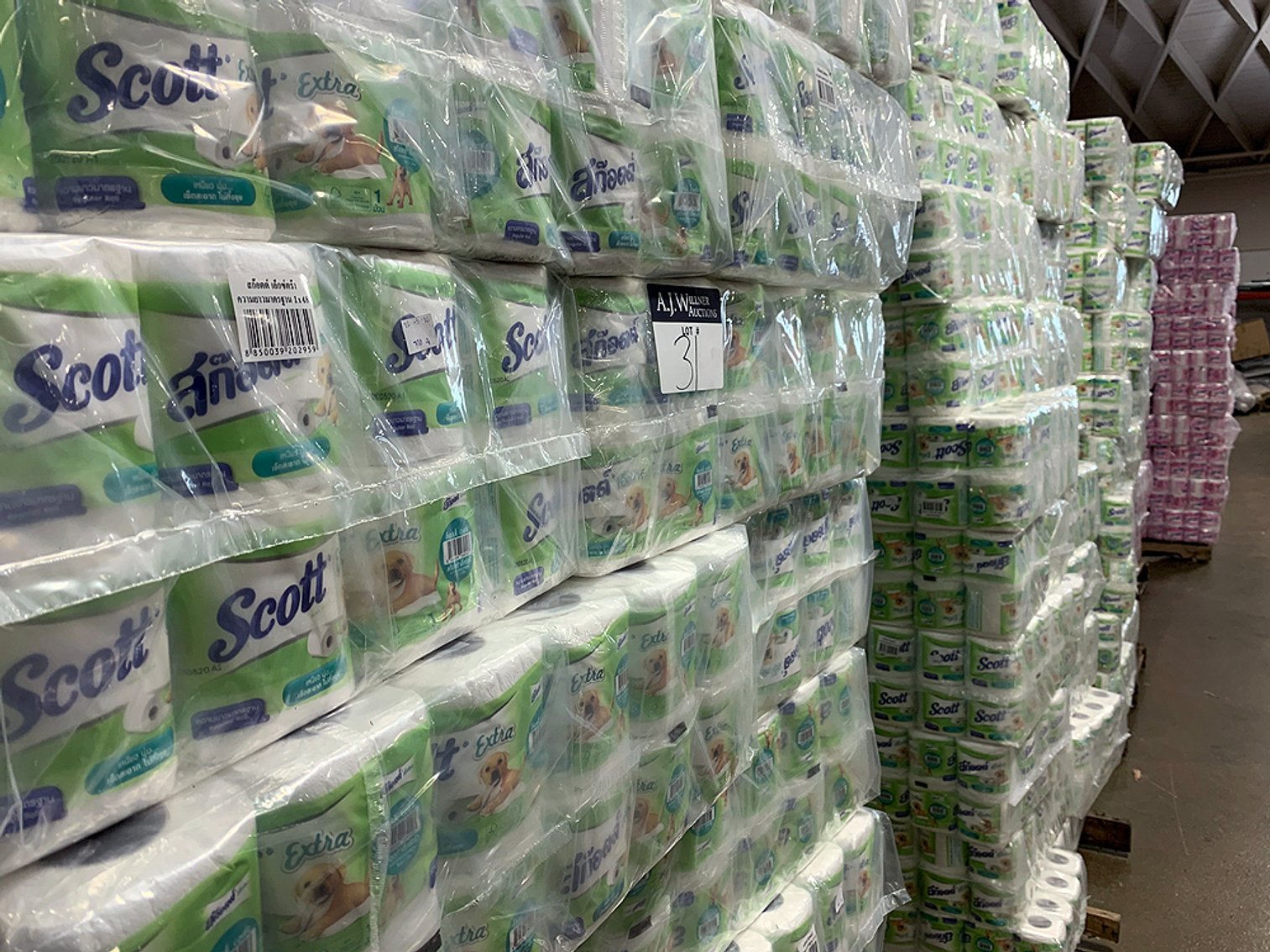 Image for Scott Bath Tissue, Quiclean Hand Sanitizer, PPE & Rose Scented Cleaning Wipes