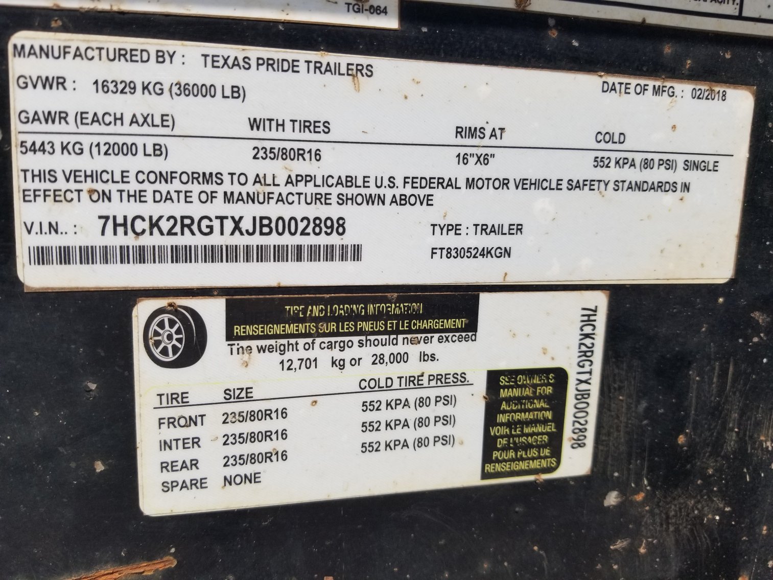 Image for LaGrange, GA: 2018 TEXAS PRIDE 30’ Pintle Hitch Tri-Axle Equipment Trailer