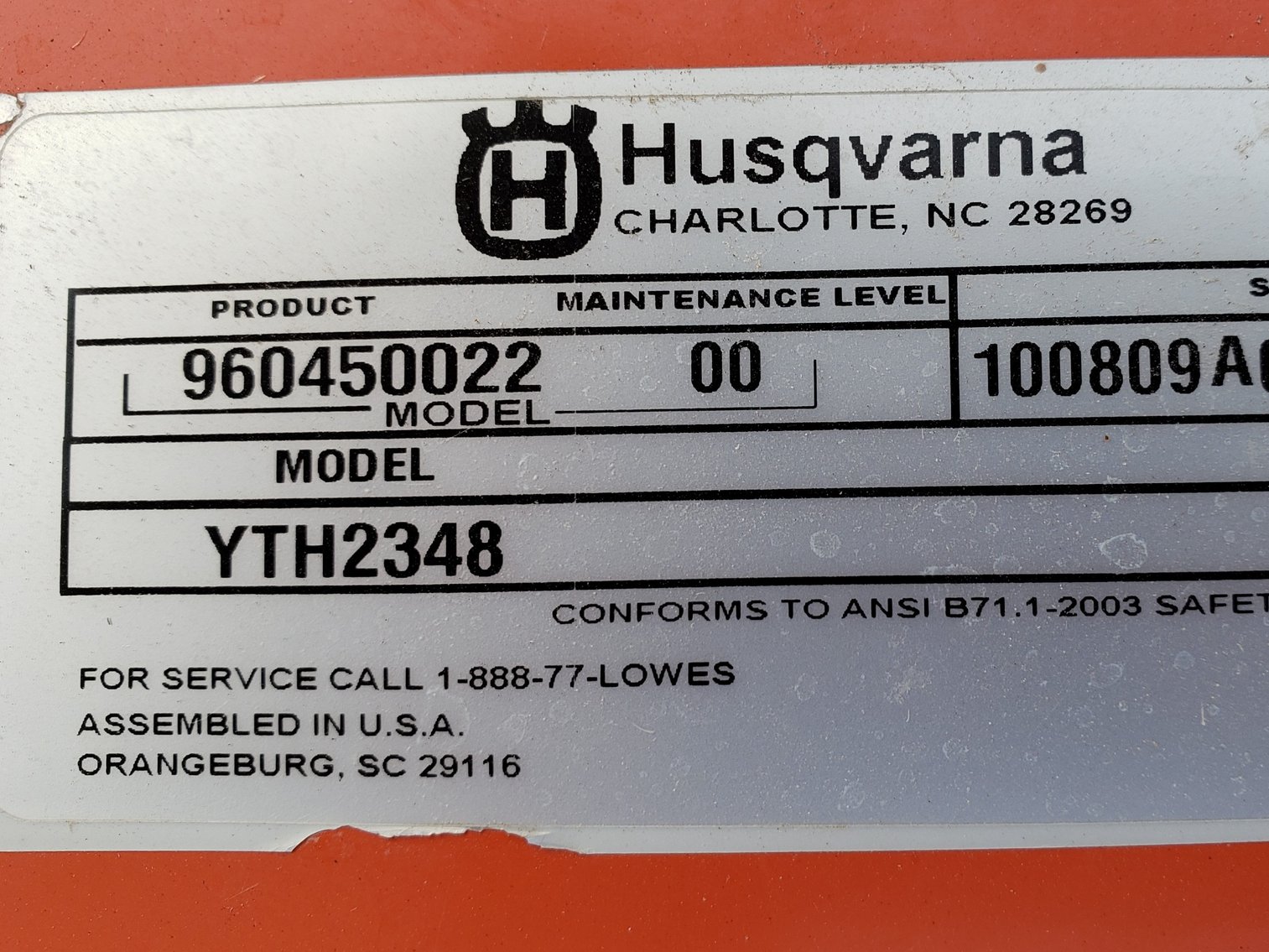 Image for Husqvarna Riding Mower with 48