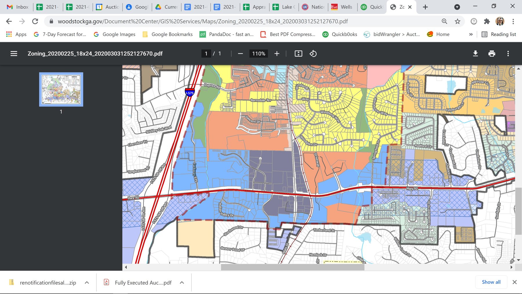 Image for Woodstock, GA: 1.13± Acre Commercial Tract at Parkway 575, Woodstock GA 30188 (Cherokee County)
