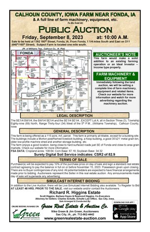 Image for Calhoun County Land Auction!