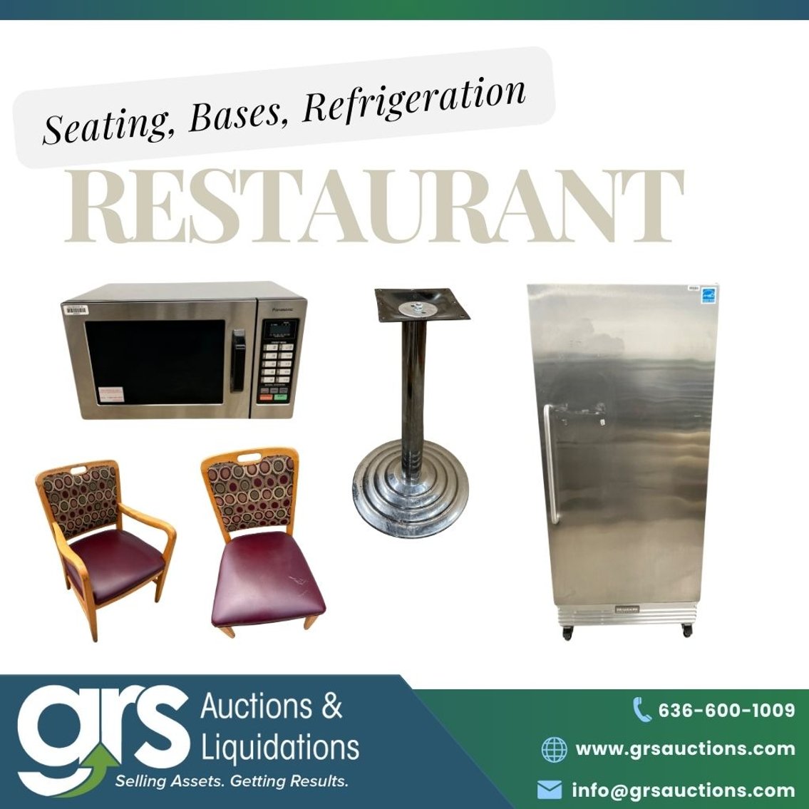 Restaurant Seating, Table Bases, Refrigeration