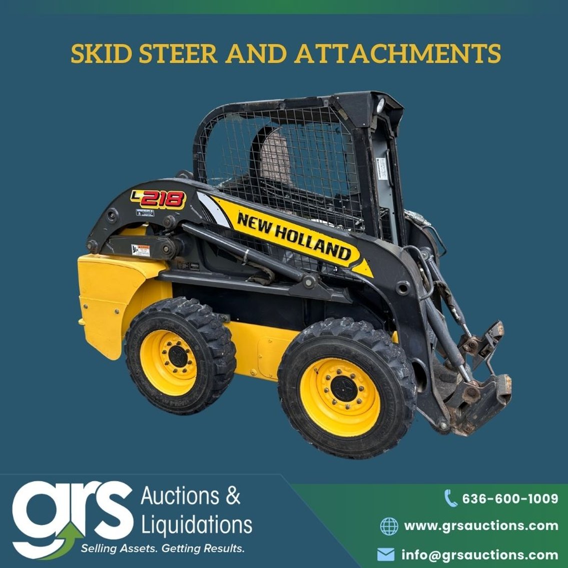 New Holland Skid Loader and Attachments