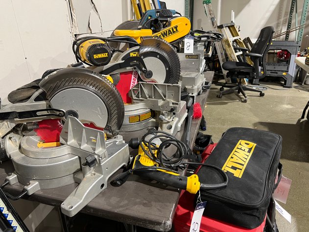 A Large Inventory of Pre-Owned Contractor Tools