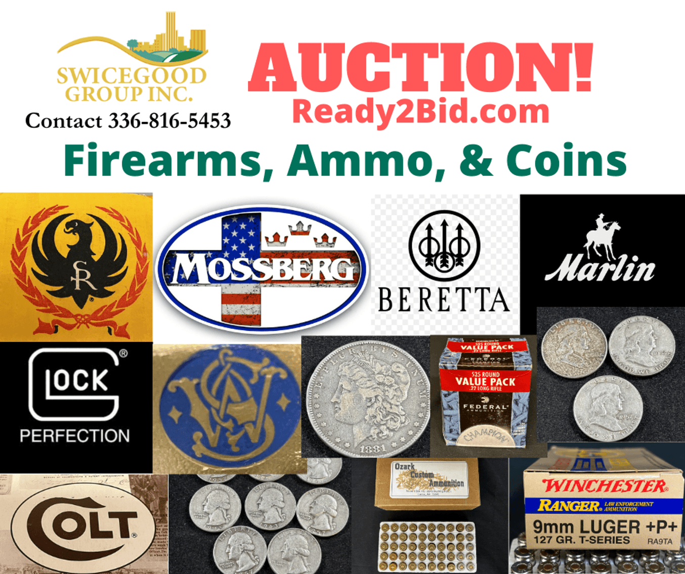 Firearms, Ammo, and Coins