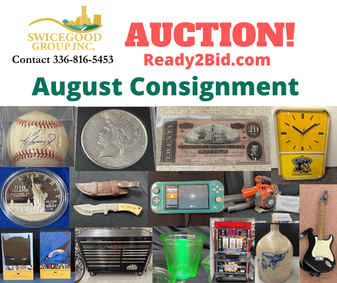 August '24 Consignment Auction