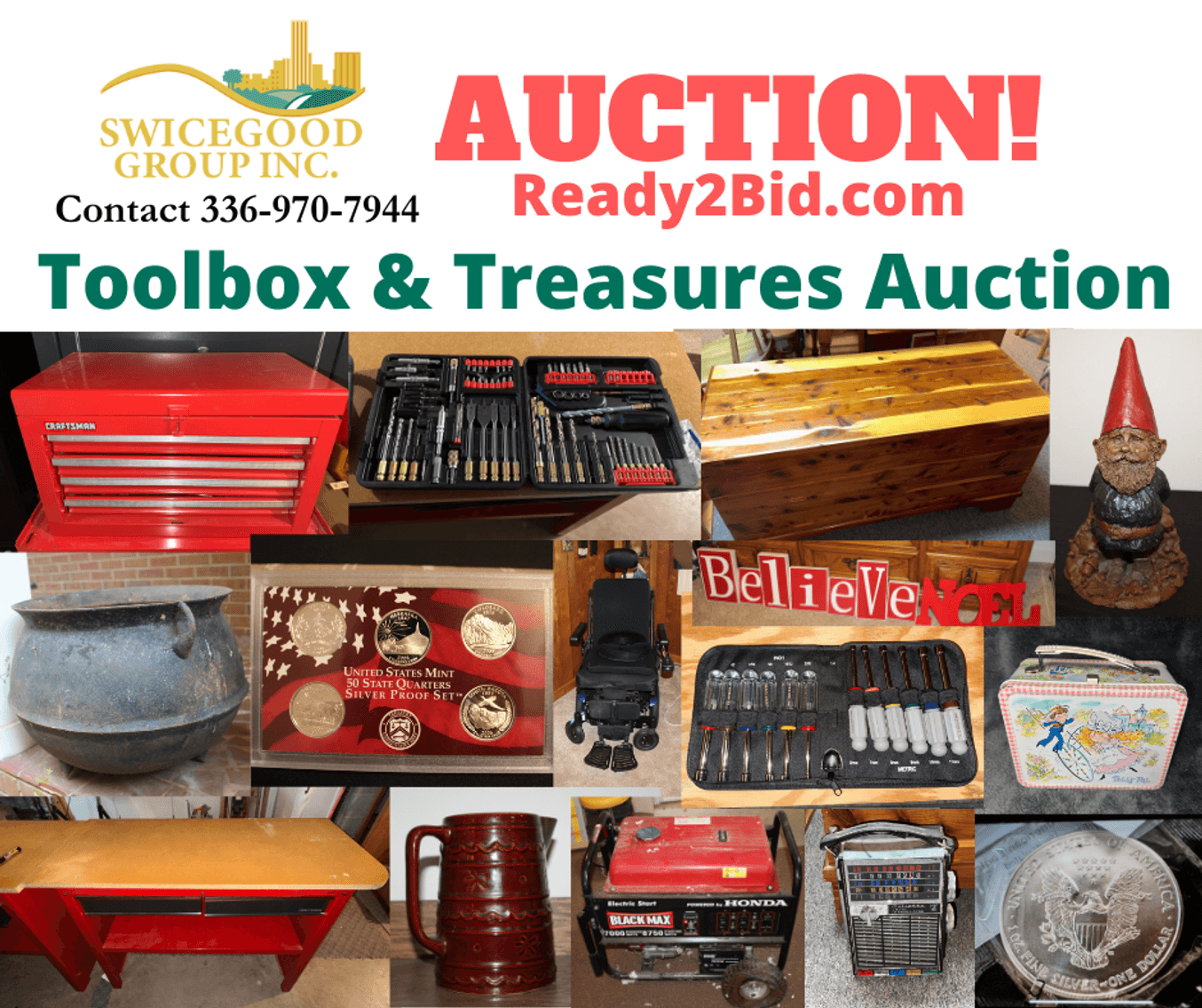 Toolbox & Treasures Auction