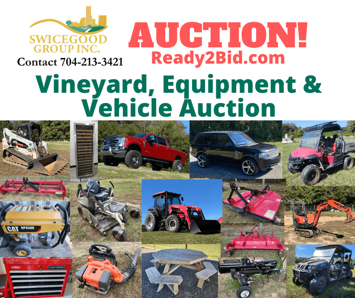 Vineyard, Equipment & Vehicle Auction