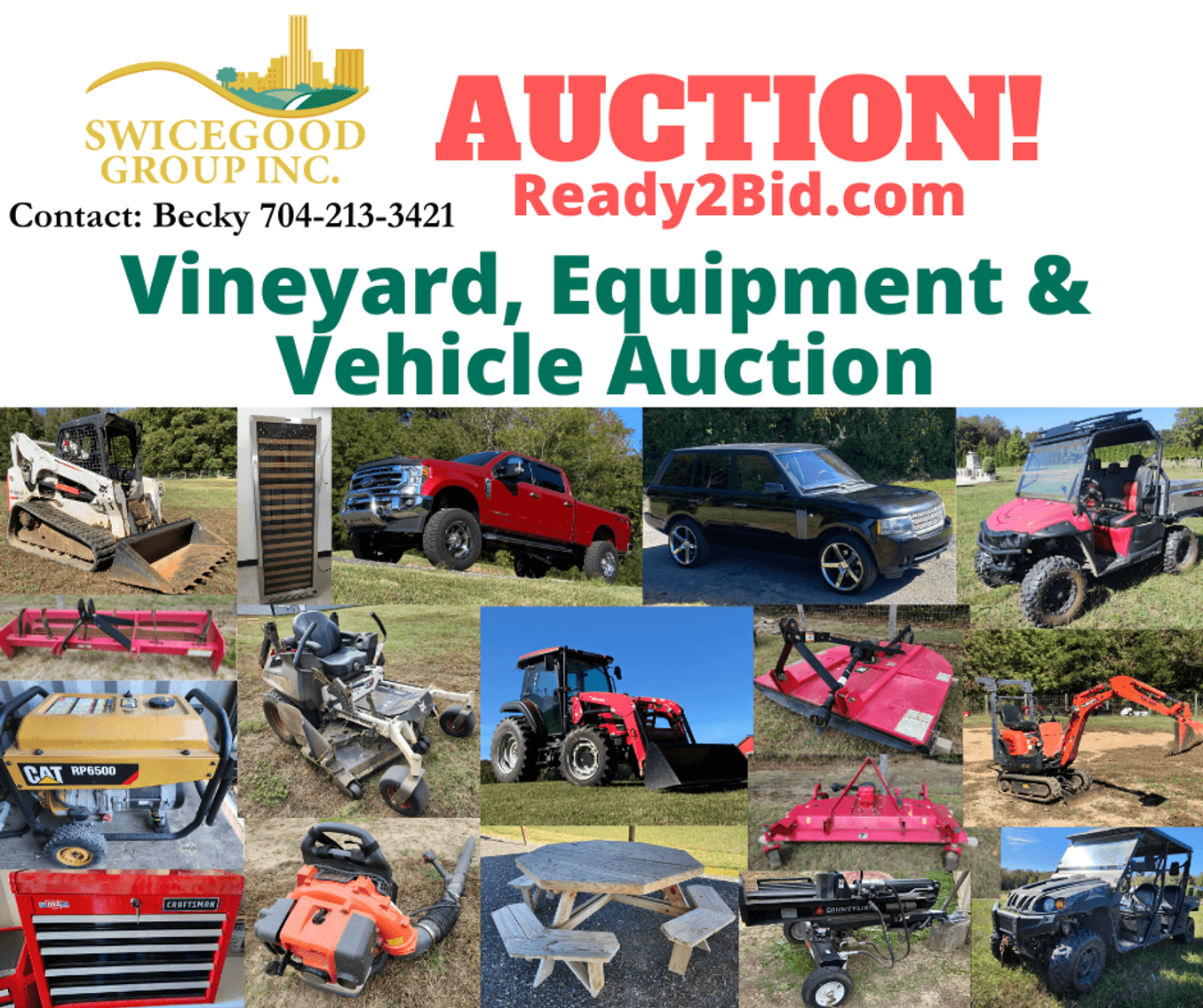 Vineyard, Equipment & Vehicle Auction