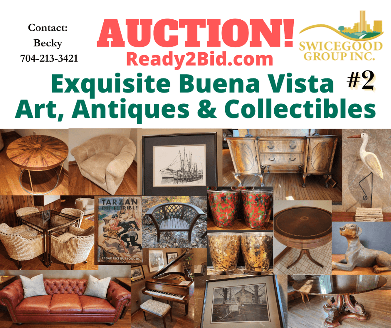 Exquisite Buena Vista Art, Antiques & Collectibles