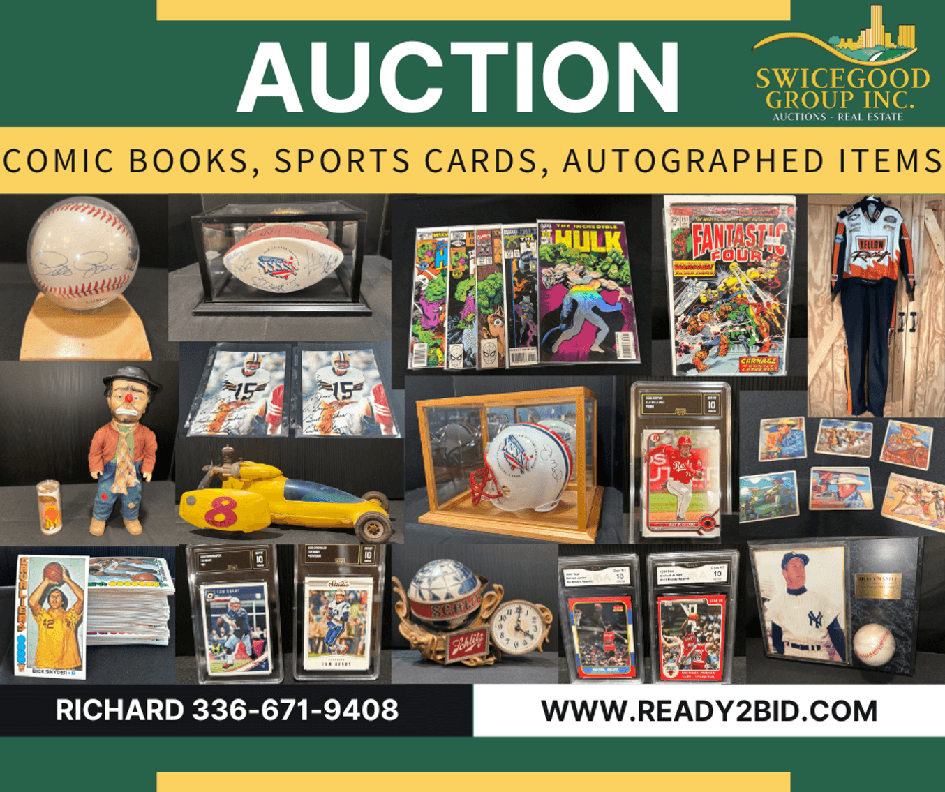 Comic Books, Sports Cards, Autographed Items