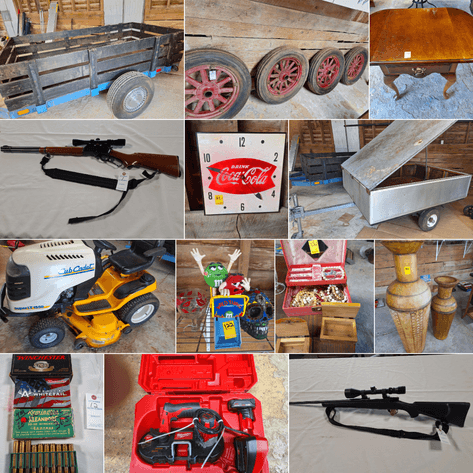 Personal Property Online Auction: Firearms, Trailers, Tools, Furniture