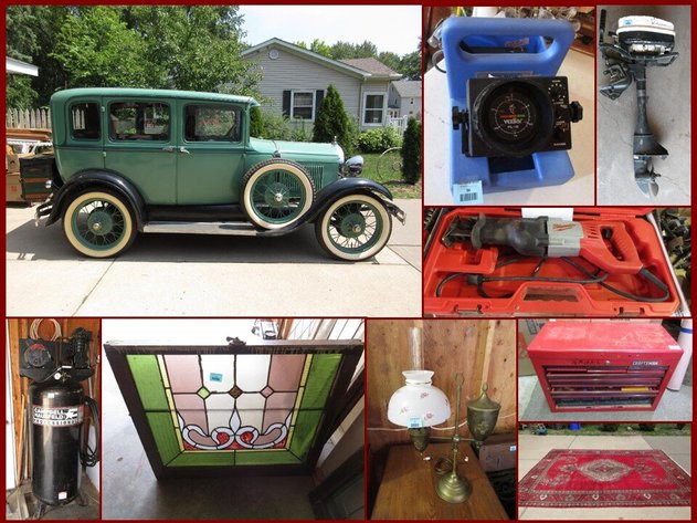 1929 Ford Model A, Tools & Antiques