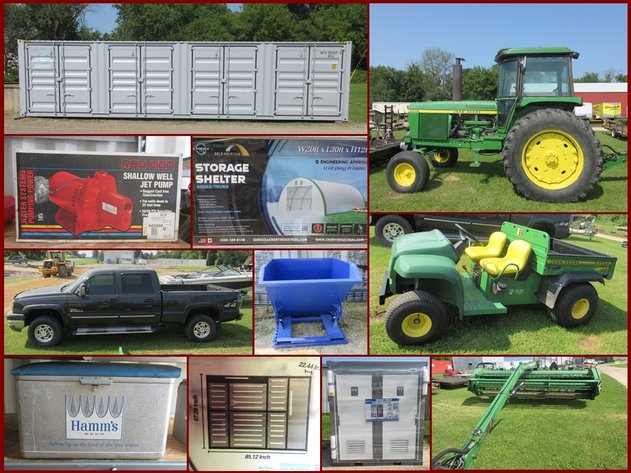 John Deere Tractor, Machinery, Boat, Storage, Tools & Beer Collectibles
